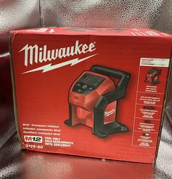 Milwaukee 2475-20 M12 Compact Inflator / Air compressor. New