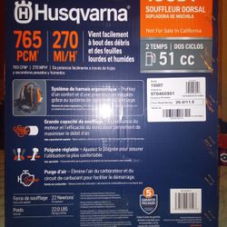 Husqvarna Back Pack Blower