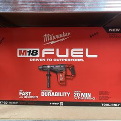 Milwaukee M18 FUEL 18V Lithium-Ion Brushless Cordless 1-9/16 in. SDS-Max Rotary Hammer (Tool-Only)