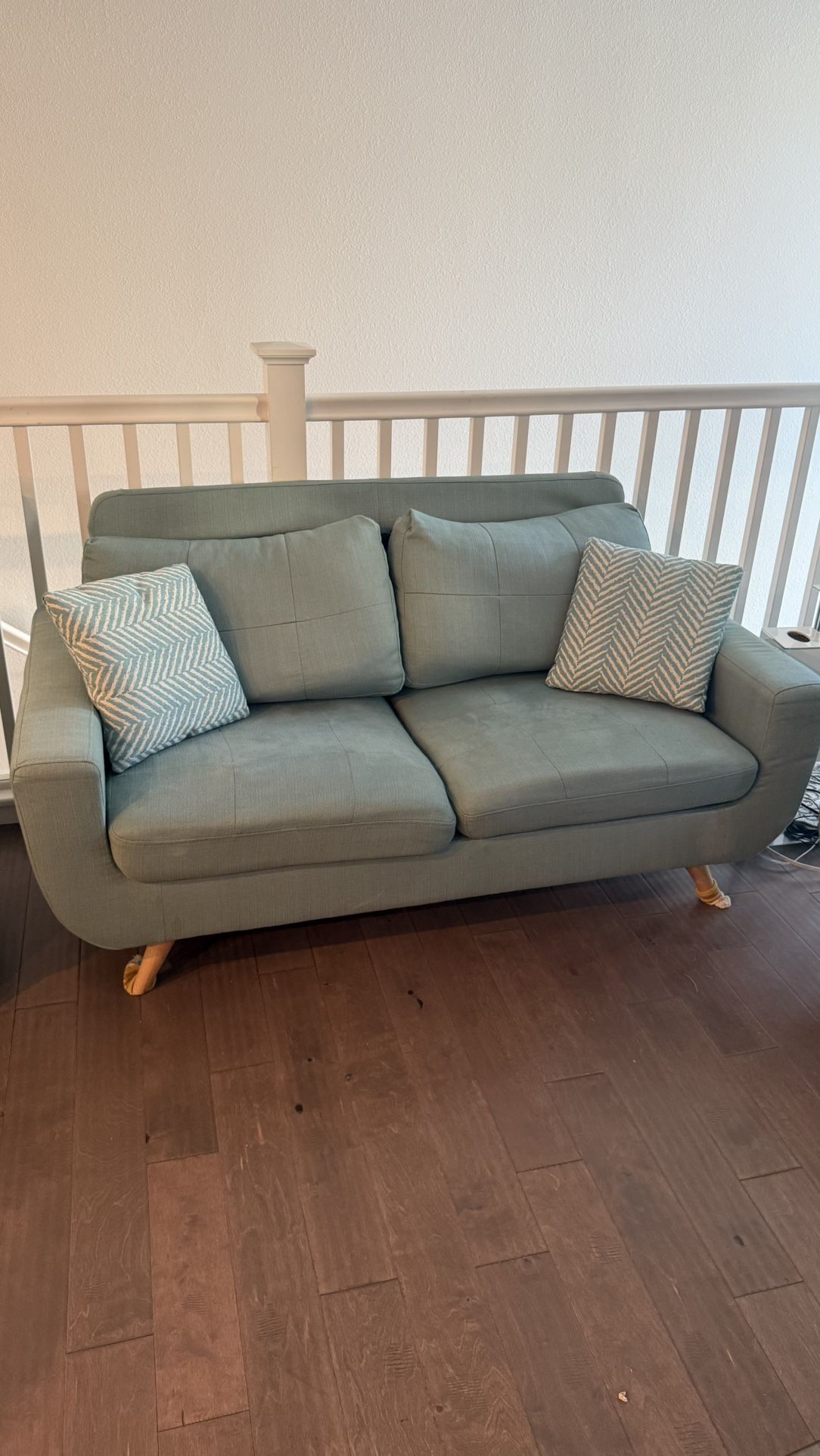 Teal 2-Seater Couch – Machine Washable Covers