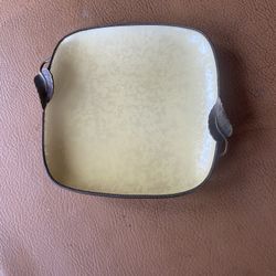 Evan's  Enameled Square vintage  Plate 