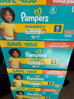 Pampers Swaddlers Size 6 Diapers 124-Count