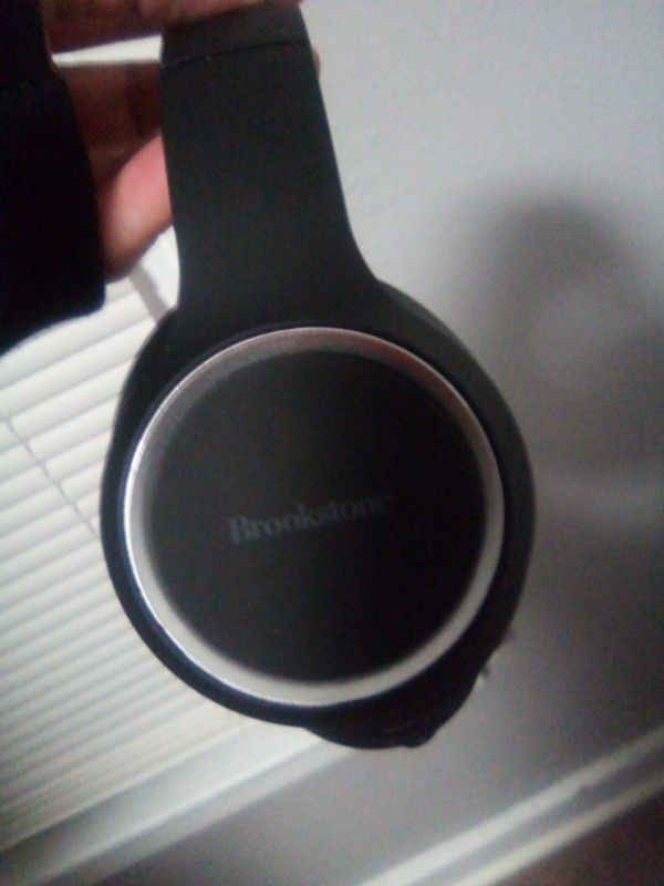 BROOKSTONE Wireless Headphones Blue Bluetooth Noise Cancelling Foldable

