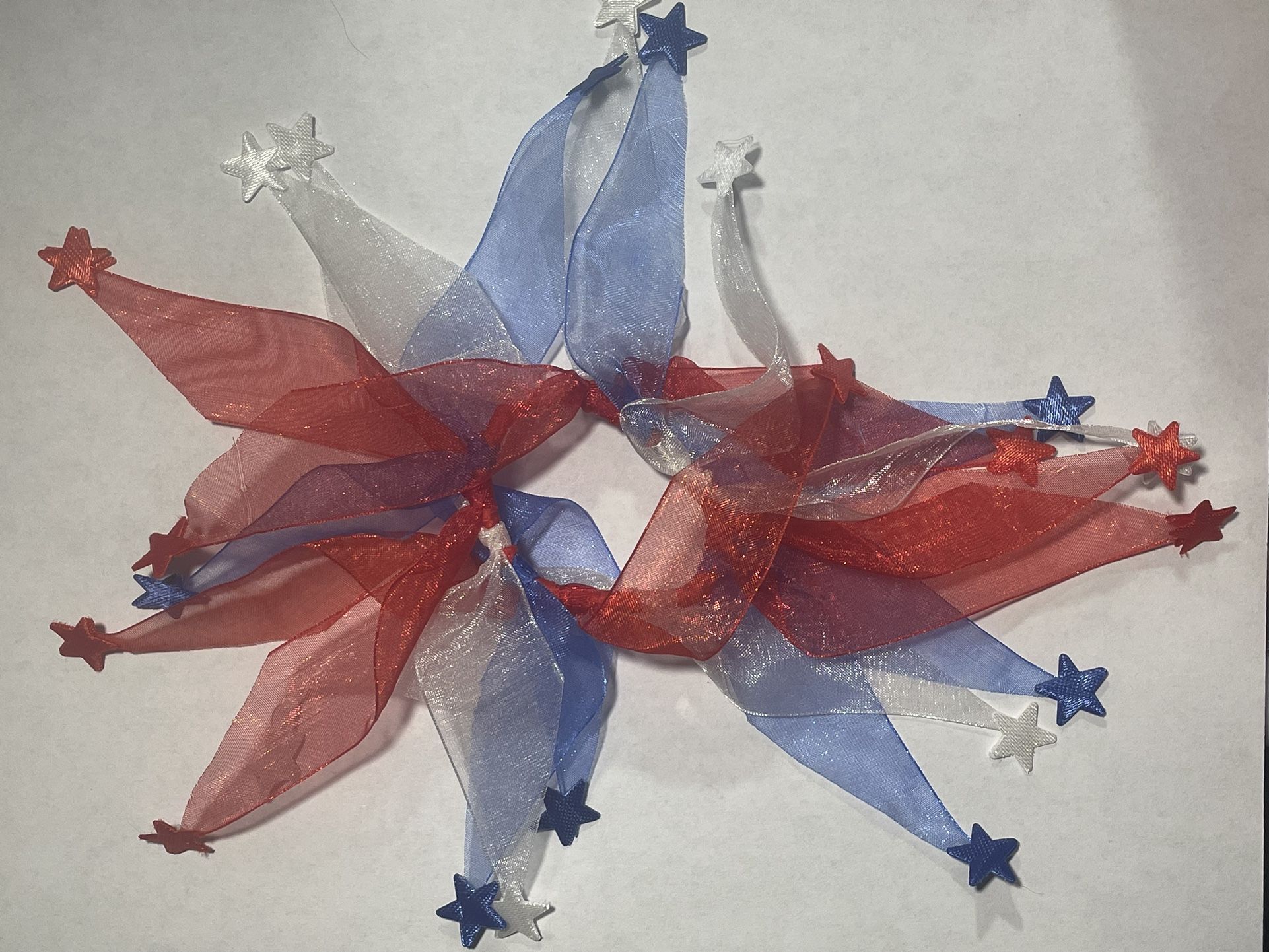 New Red White & Blue Hair Tie Trump USA