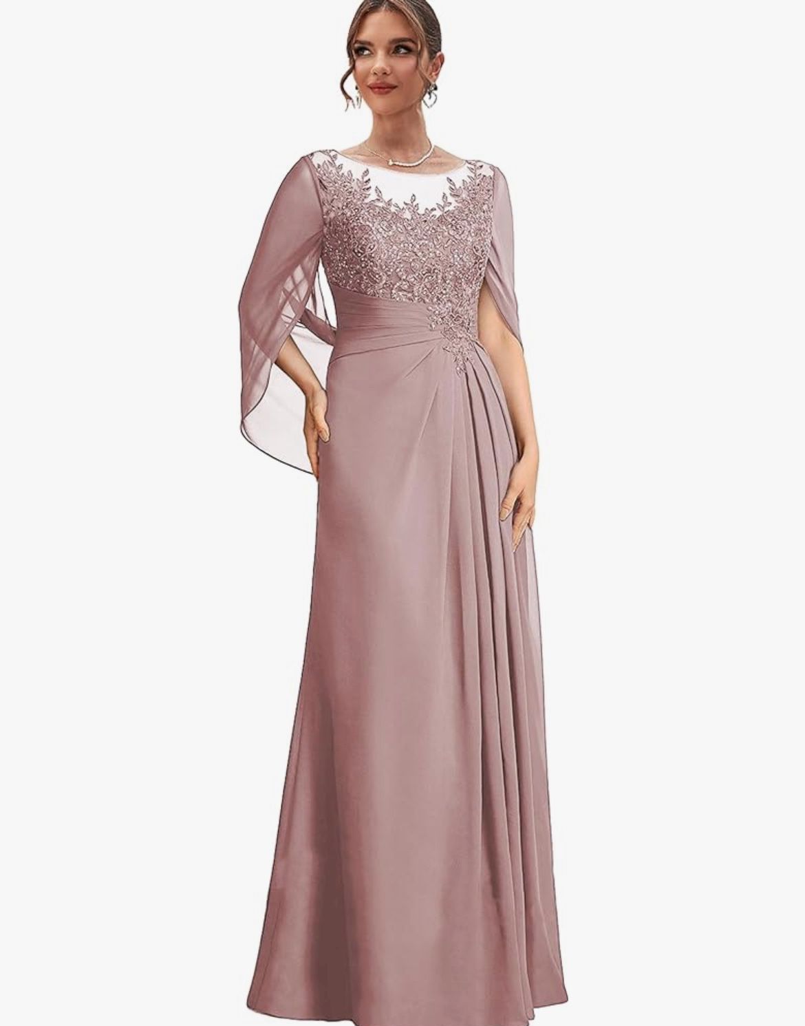 Dusty Rose Evening Dress
