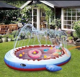 Inflatable Sprinkler Pool for Kids Dogs, Jornarshar Outdoor Kiddie Pool Splash Pad, Summer Water Toys Gifts for 3 -12-Year-Old Girls Boys Garden Backy