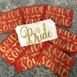 Bride/bridesmaids Shirts