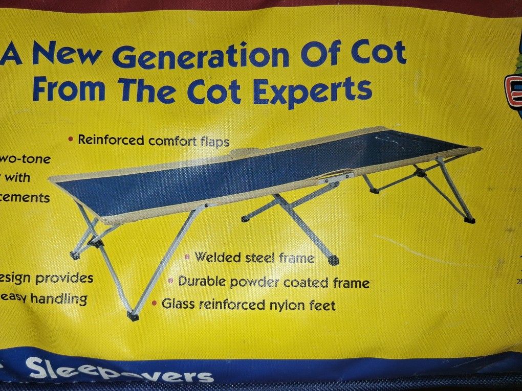 Portable Folding Camping Bed With Carrying Case Brand New $60 Firm
