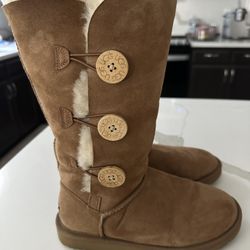 UGG Bailey Button Chestnut Boots