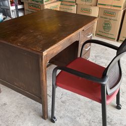 ANTIQUE DESK 48’’x30’’ WOOD