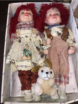 Vintage DUCK HOUSE HEIRLOOM DOLLS RAGGEDY ANN ANDY ORIGINAL RARE