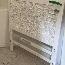 Twin Size headboard with Mattress Frame