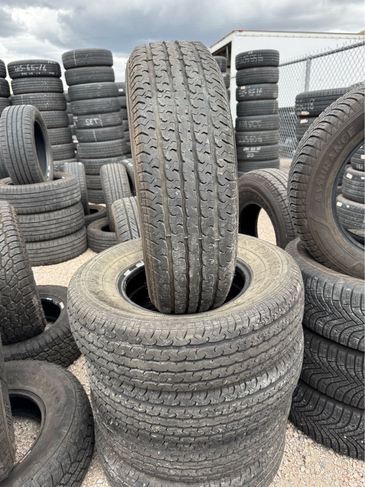 ST225/75/15 (4) Used Trailer Tires