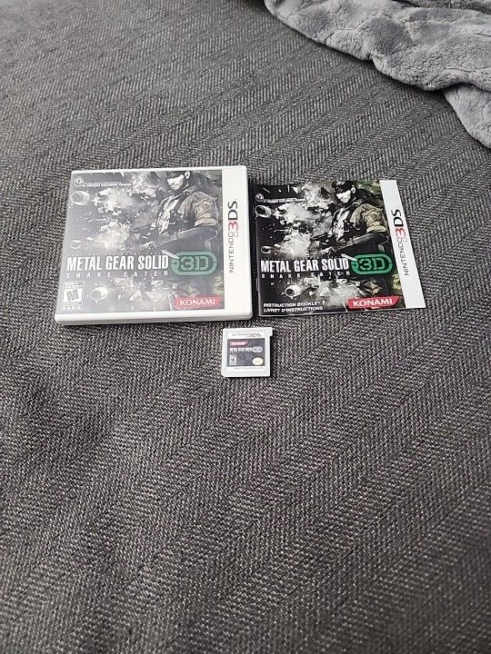 Metal Gear Solid Snake Eater 3D 3DS Complete