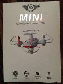 Mini quadcopter drone with leds