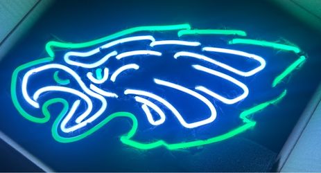 Philadelphia Eagles Football 19"x10" Neon Sign Light Lamp Real Glass Bar RT114
