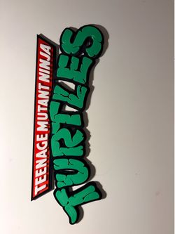 Teenage Ninja Turtles logo 3d printed