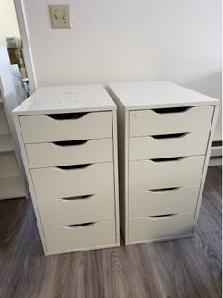 2 side vanity drawer cabinets