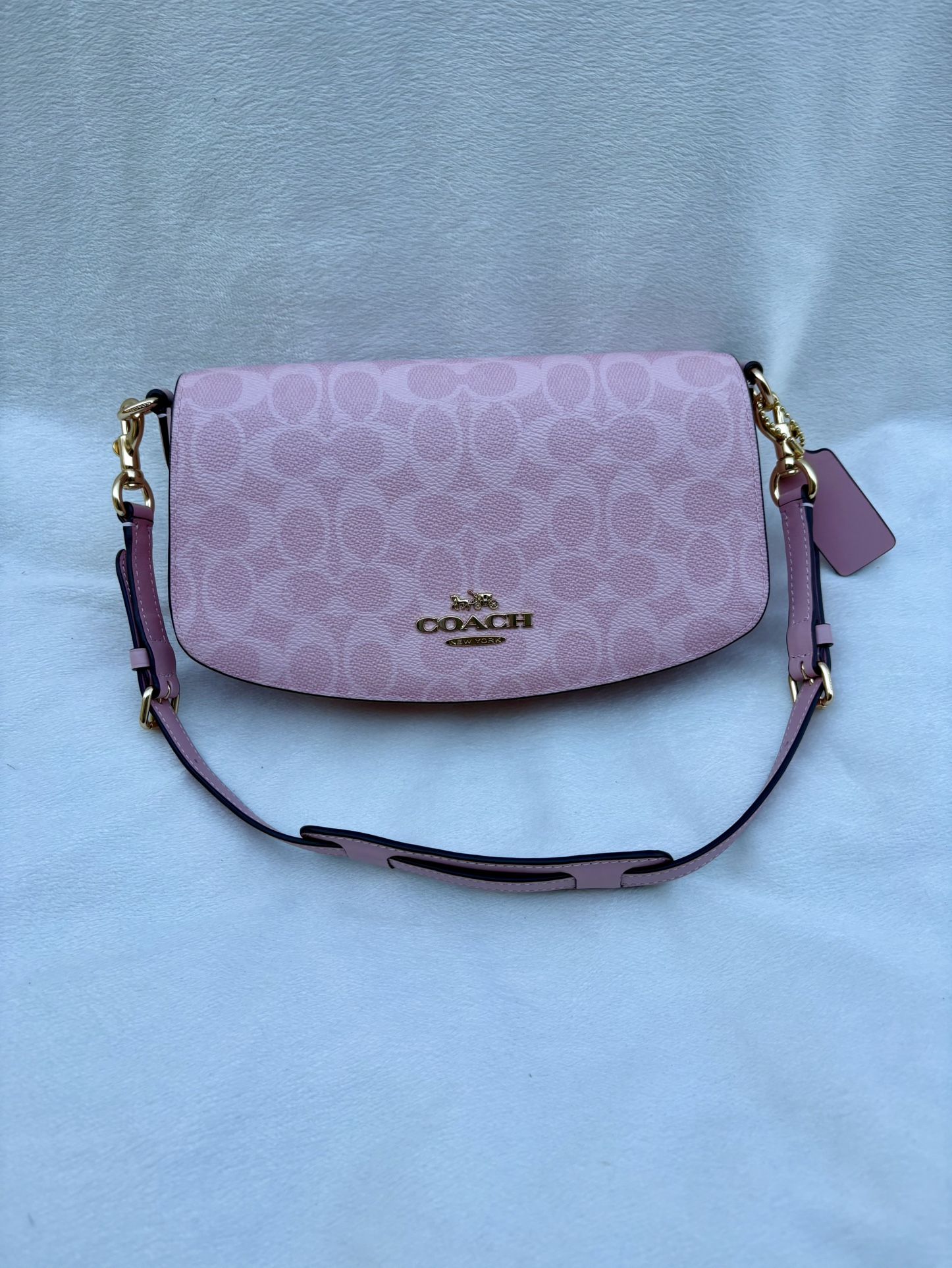 •Coach• Andrea Shoulder Bag In Powder Pink