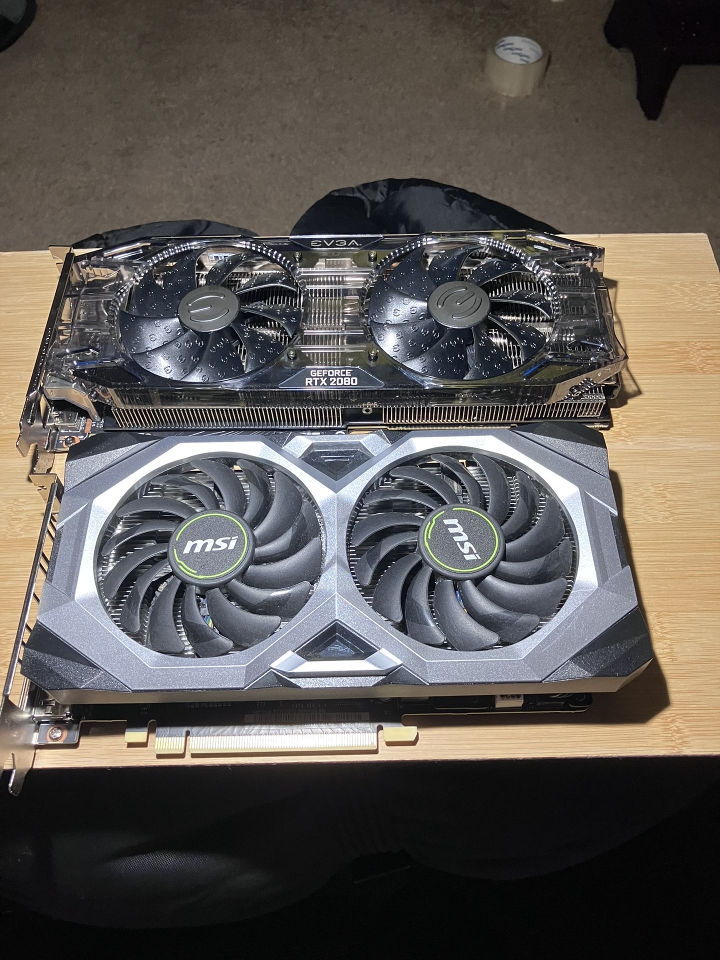 Parts and repair RTX 2080 + RTX 2070 GPU Video Card