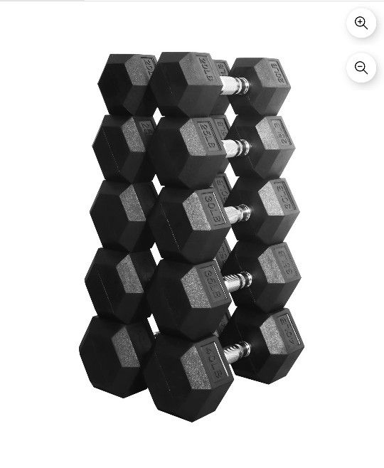 20-40lb Rubber Dumbbell Sets BRAND NEW