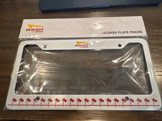In N Out License Plate Frame