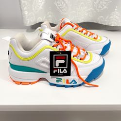 Fila 5FM00651-117 Disruptor White Casual Shoes Sneakers Women’s Size 8