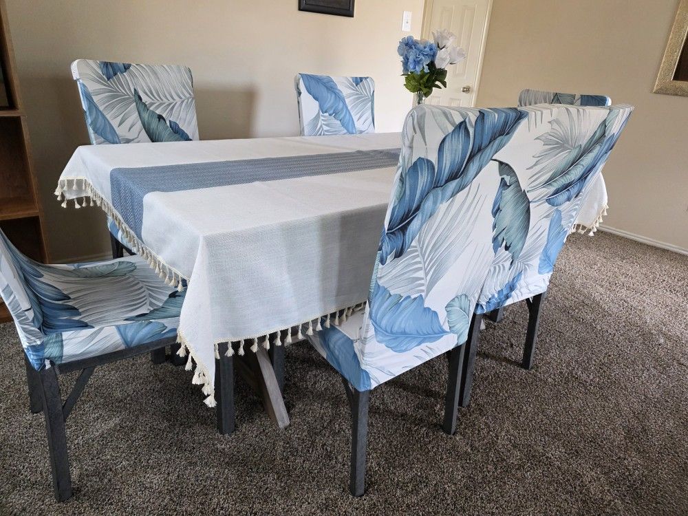 Stone/Semi Marble Table Set