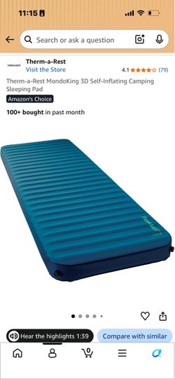 Brand-New Therm-a-Rest MondoKing 3D Sleeping Pad – Large