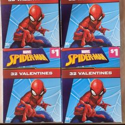 Valentine Cards Spiderman ( 4 ) Boxes 