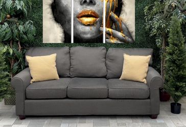 Charcoal Couch (Free Delivery 🚚) 