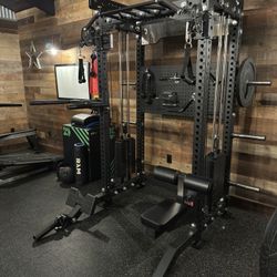 2 in 1 Home Gym, Functional Trainer, Squat Rack, Cable Machine FREE DELIVERY