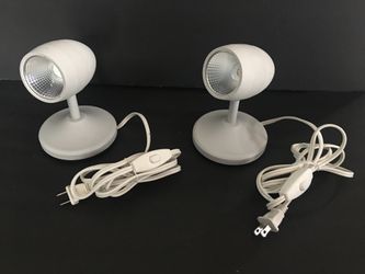 2 LED FLOOR SPOTLIGHTS - ADJUSTABLE UPLIGHTS