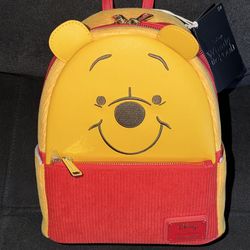 Disney x Loungefly Winnie the Pooh Cosplay Corduroy Figural Mini Backpack New with Tags Retail $80