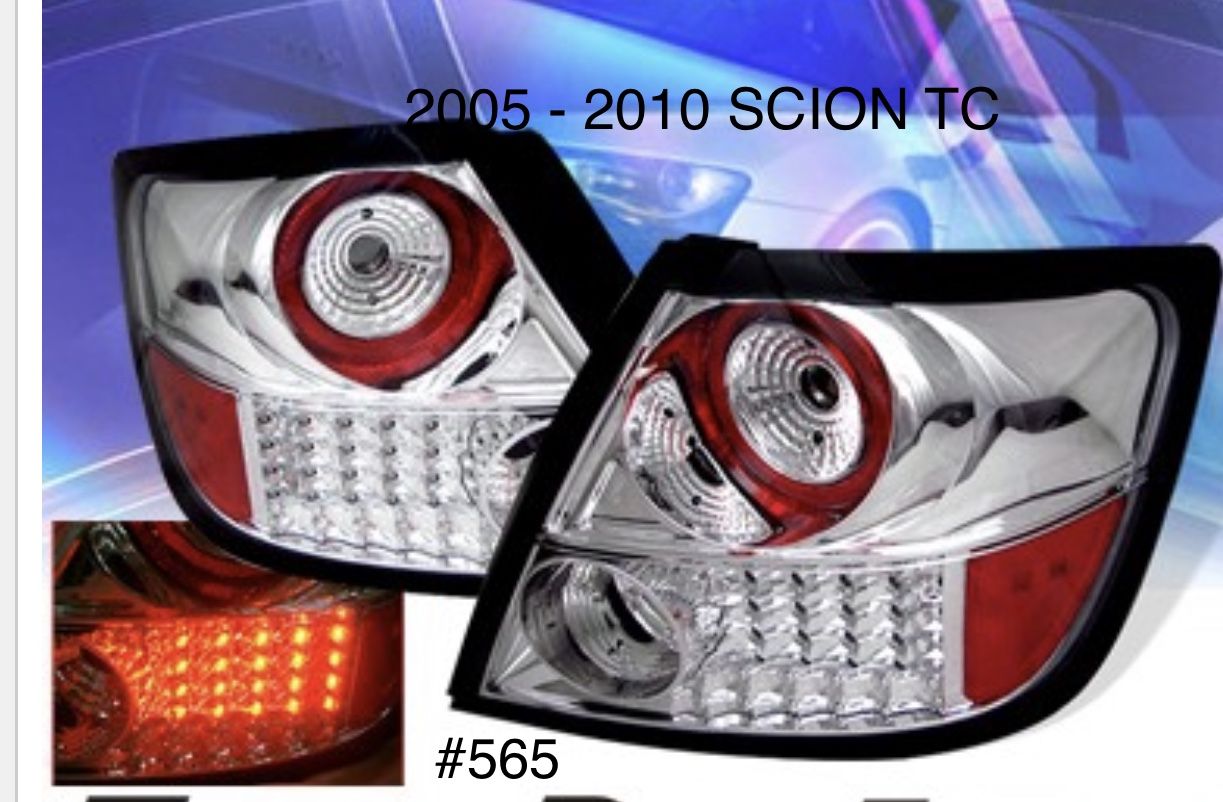 2005 TO 2010 SCION TC CHROME LED TAIL LIGHTS (FOR THE PAIR)
