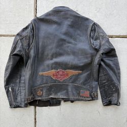 Harley Davidson Men's Black and Brown Jacket(76)11