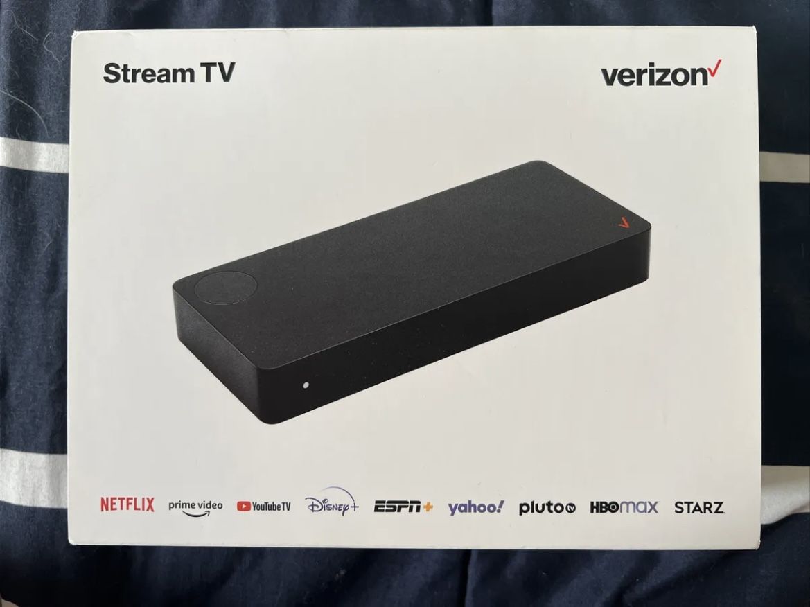 Verizon Stream TV 4K - Black Sealed : Netflix, HBO, Google Chromecast, Disney+