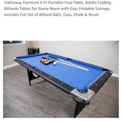 Hathaway Fairmount 6 Ft Portable Pool Table
