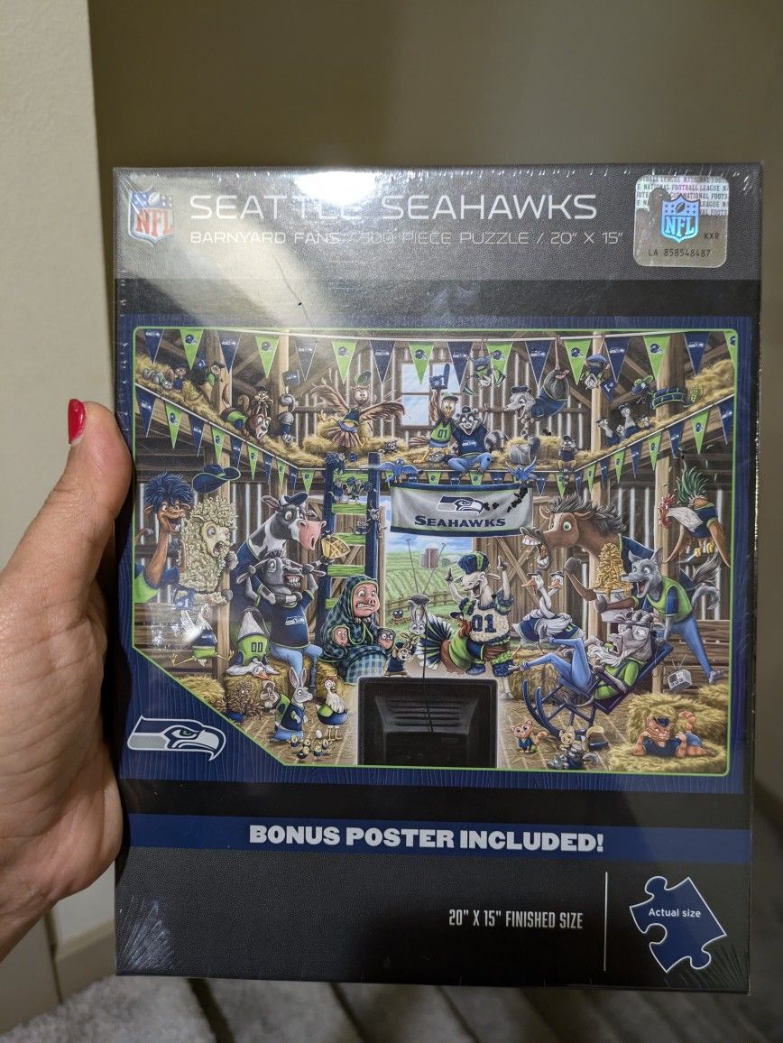 Unopened 500 Piece puzzle - Seahawks