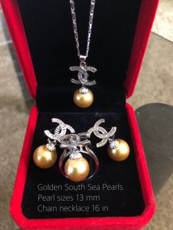 Golden south sea pearls