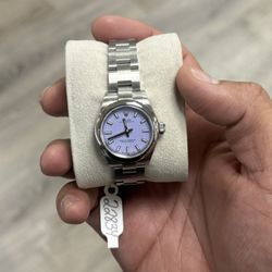 2025 New Rolex Ladies Oyster Perpetual 276200 Lavender Dial Steel Box Paper 28mm