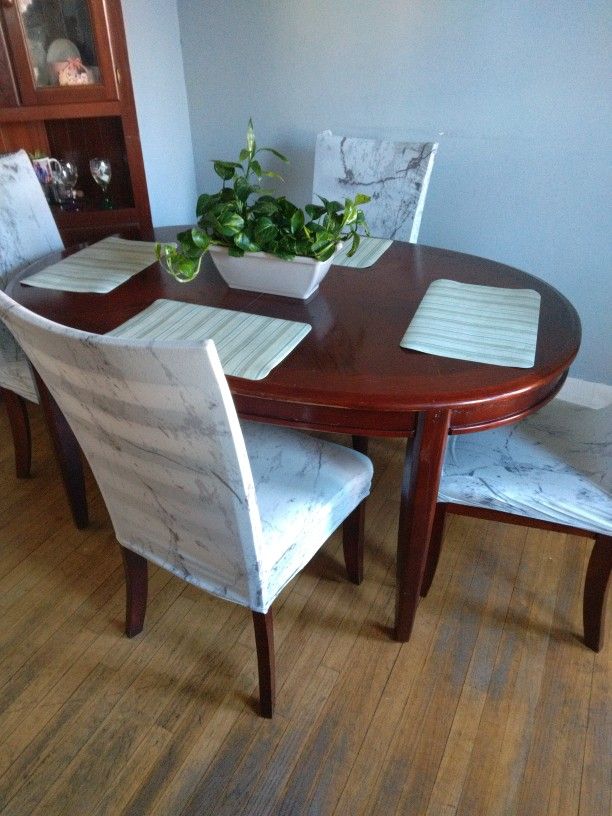 Dinning Table With Chairs And Dinning Cabinet