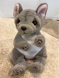 2023 Ty Beanie Bellies Wilfred 6" Grey French Bulldog