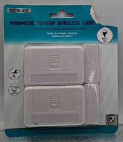 Magnetic Sensor Wireless Lights – 2‑Pack – Auto‑On for Doors/Drawers