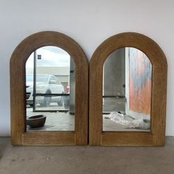 Mid Century Ratan Mirrors 