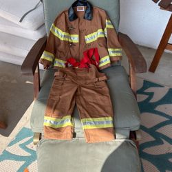 Fireman Costume Kids Size 2-3