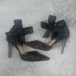 I.N.C. Kaiaa Ankle Bow Heels Ladies Size 5.5