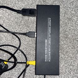 4k DP KVM SWITCH 60Hz 4 Port