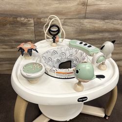 Tiny Love 5-in-1 Here I Grow Stationary Activity Center – Black & White Décor Collection