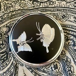 VTG UNUSED NACON JAPAN BUTTERFLY POWDER COMPACT